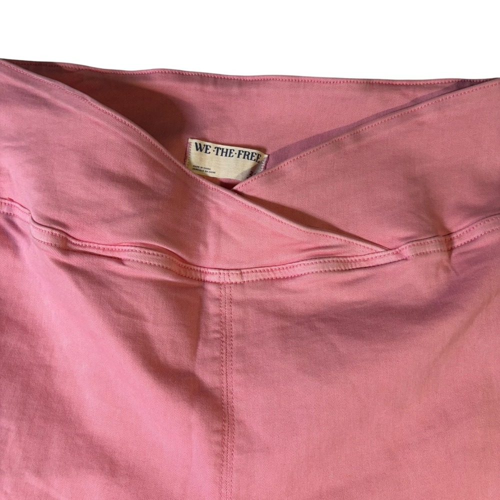 We The Free Venice Beach Flare Jeans Peony Pink High Rise Bell Bottom Size 31 - Picture 5 of 14